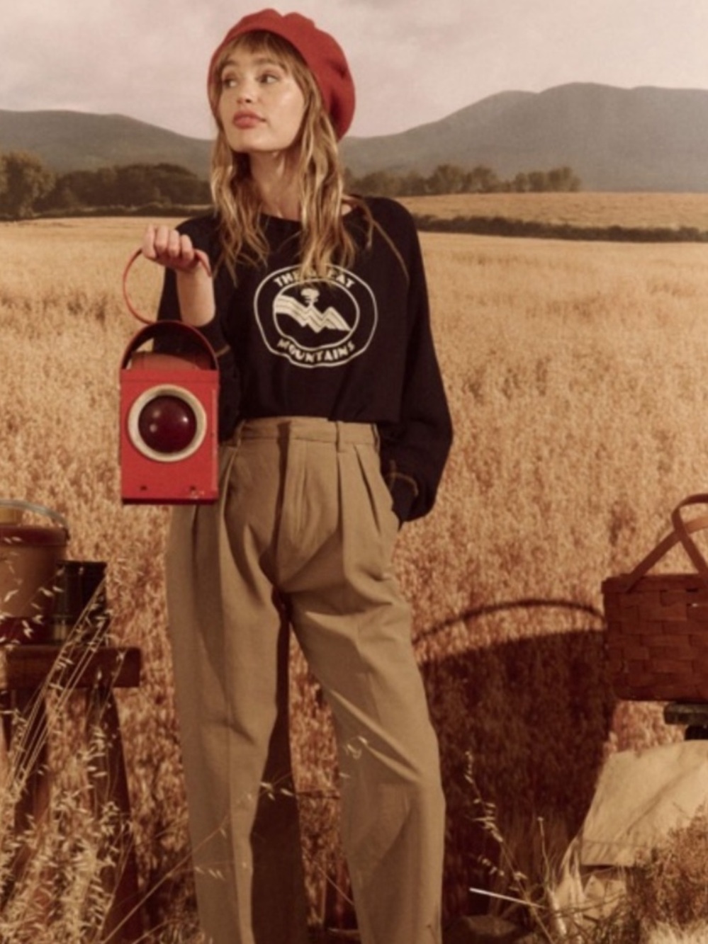 The Great The College Sweatshirt Mountain Resort Graphic